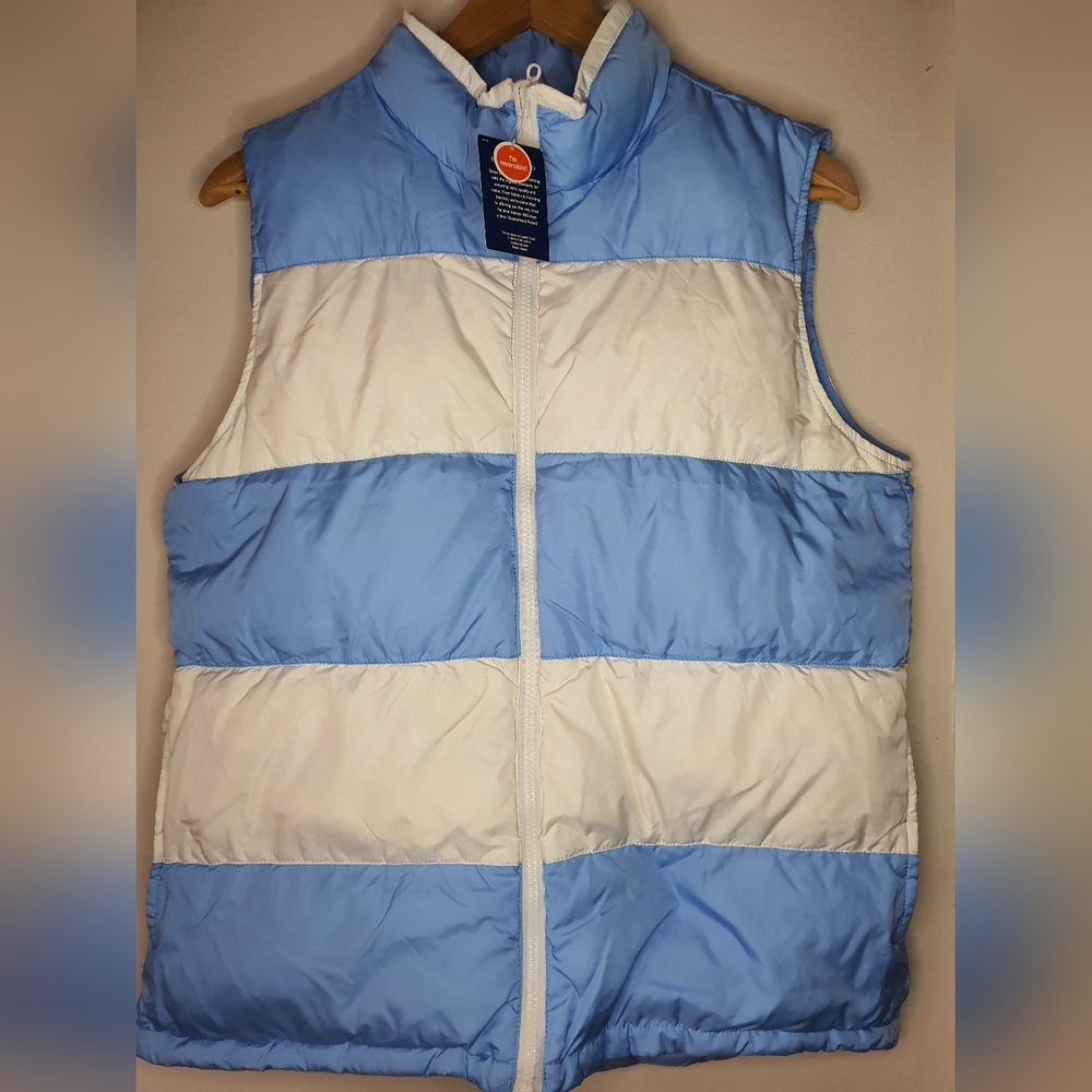 Lands' End Reversible Down Vest Kids 18-20 XL NWT - Picture 3 of 10